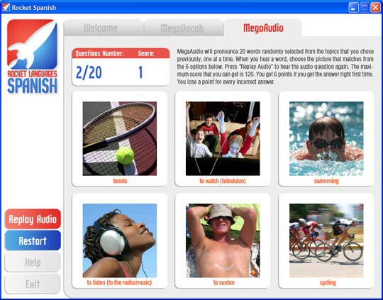 rocket spanish screenshot